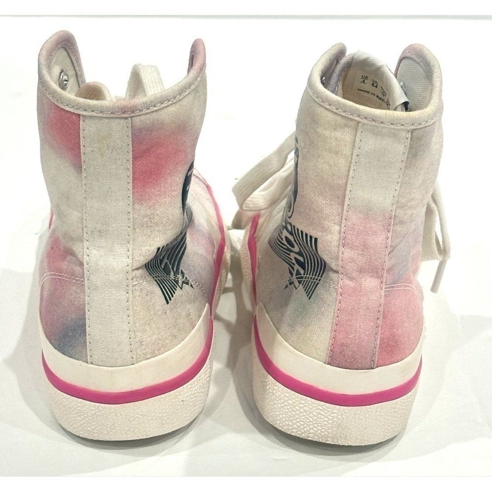 ISABEL Marant Benkeen Women’s Tie Dye Ombre Canvas High Top Sneakers Size 8 - Picture 9 of 13